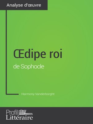 cover image of Œdipe roi de Sophocle (Analyse approfondie)